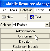 Customers button bar view